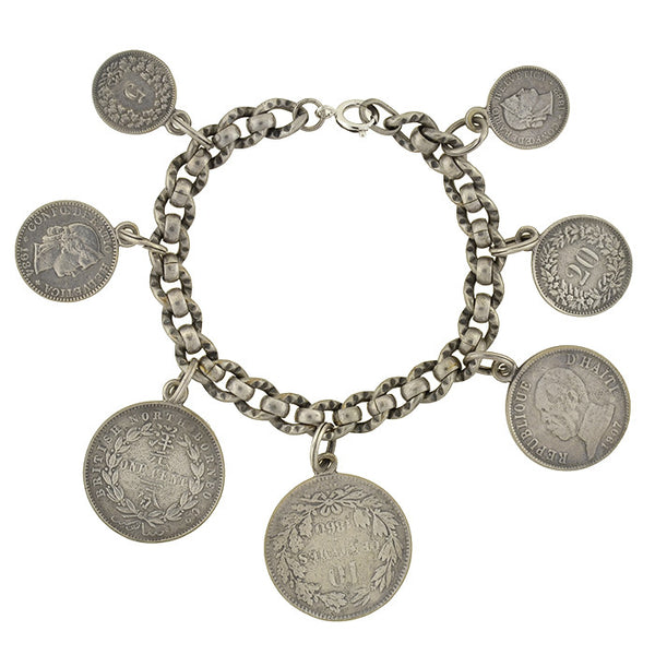 Buy Preethi Coin Bracelet In Dual Plated 925 Silver from Shaya by CaratLane