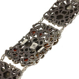Arts & Crafts Era Sterling & Natural Coral Bracelet
