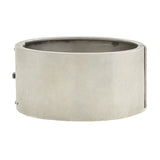 Victorian Sterling & 9kt Mixed Metals Floral Bangle Bracelet
