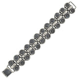 ERIKSON & KROMANN Vintage Modernist Danish Silver Cup Link Bracelet