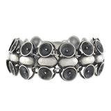 ERIKSON & KROMANN Vintage Modernist Danish Silver Cup Link Bracelet