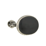 Art Deco Sterling Silver Fob with Onyx Seal