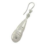 Victorian Sterling Silver Teardrop Vessel Earrings