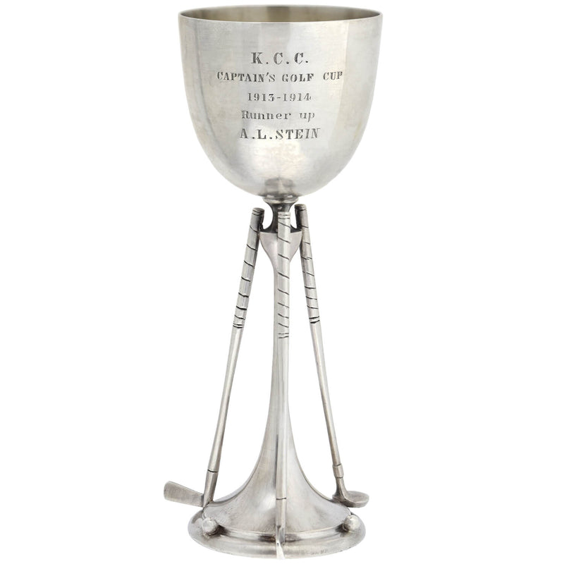 MAPPIN & WEBB Edwardian Sterling "Captain's Golf Cup" Runner Up Trophy