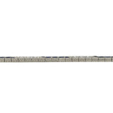 Art Deco Platinum Diamond & Synth. French Cut Sapphire Line Bracelet