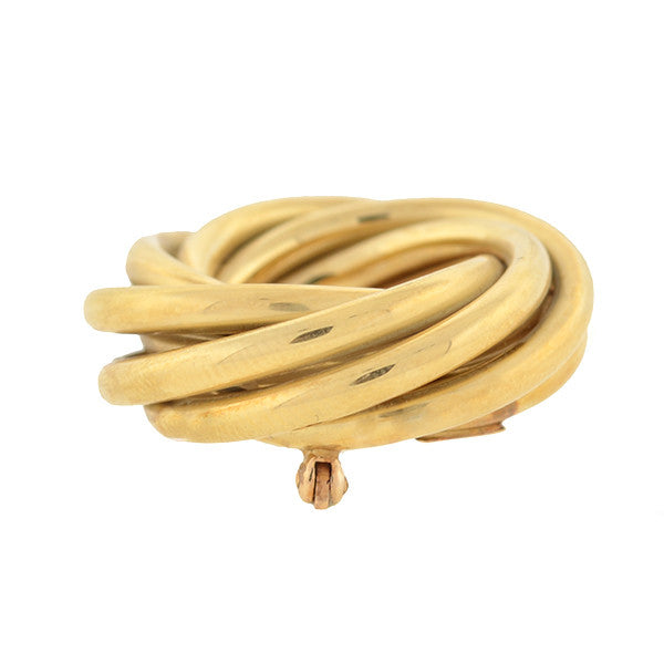 TIFFANY & CO. Retro 14kt Yellow Gold Love Knot Pin