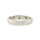 TIFFANY & Co. Estate Platinum Etoile Diamond Band 0.22ct