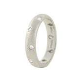 TIFFANY & Co. Estate Platinum Etoile Diamond Band 0.22ct