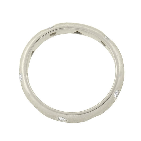 TIFFANY & Co. Estate Platinum Etoile Diamond Band 0.22ct