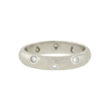 TIFFANY & Co. Estate Platinum Etoile Diamond Band 0.22ct
