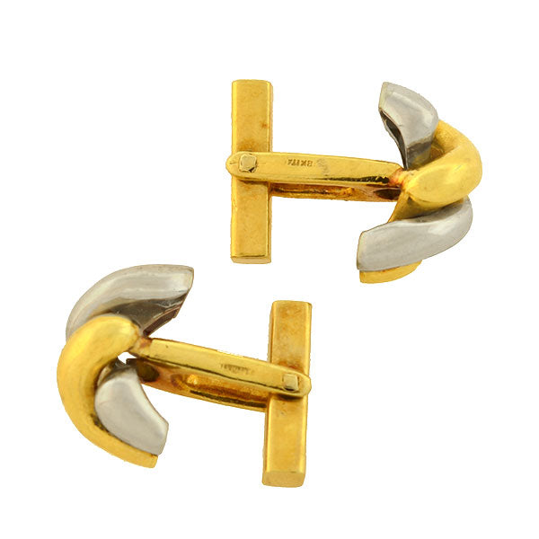 TIFFANY & Co. 18kt Mixed Metals Coiled Cufflinks