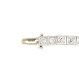 Art Deco Platinum + Diamond Line Bracelet 3.5ctw
