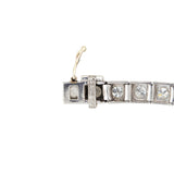 Art Deco Platinum + Diamond Line Bracelet 3.5ctw