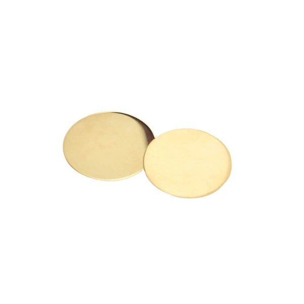 TIFFANY & CO. Estate 14kt Gold Disc Double-Sided Cufflinks