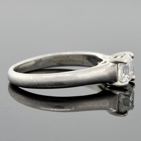 TIFFANY & CO. Estate Platinum "Lucida ®" Diamond Solitaire Ring 0.73ct