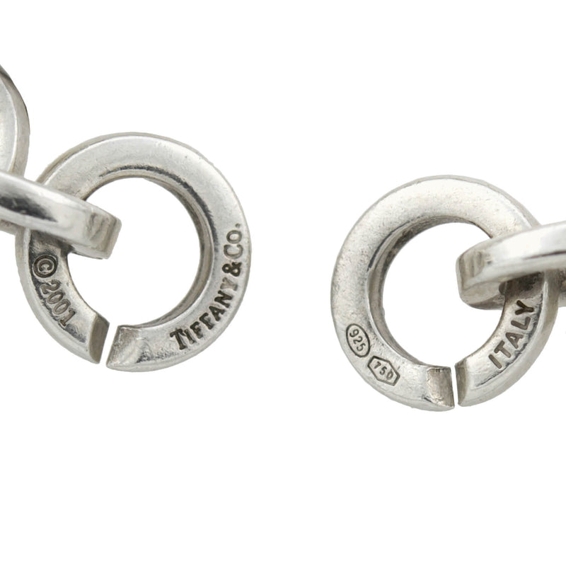 TIFFANY & Co. Estate 18kt/Sterling Interlocking Link Bracelet