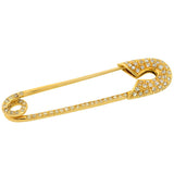 TIFFANY & CO. Large Estate 18kt Pavé Diamond Safety Pin