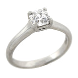 TIFFANY & CO. Estate Platinum GIA-Certified "Lucida®" Diamond Solitaire Ring 0.80ct