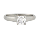 TIFFANY & CO. Estate Platinum GIA-Certified "Lucida®" Diamond Solitaire Ring 0.80ct