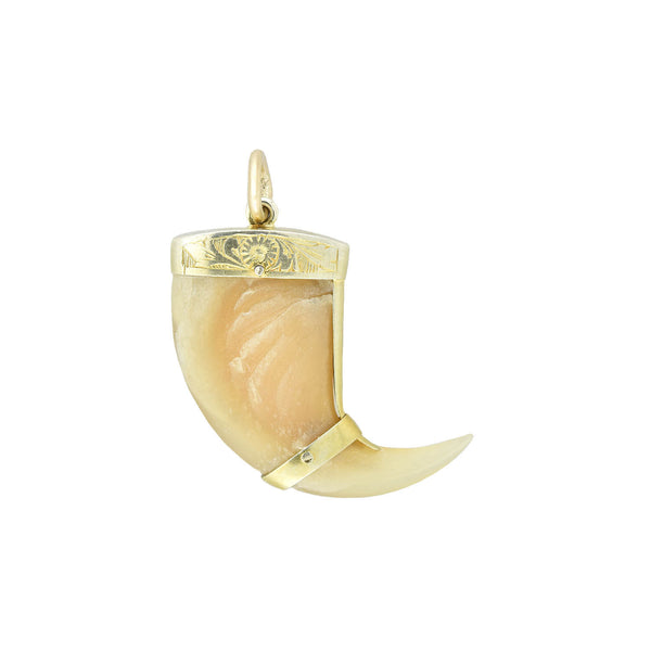 Victorian 14kt Tiger Claw Pendant