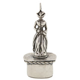 Victorian Sterling Figural Woman & Tassie Seal Fob