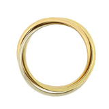 Estate 18kt Gold 3-Tone Trinity Roller Ring