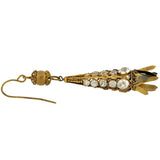 Victorian Gold-Filled French Paste Fringe Earrings