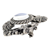 BLACK, STARR & GORHAM + CINI Vintage Sterling Silver Moonstone Griffin Pin