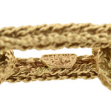 CELLINO Vintage 14kt Braided-Texture Paperclip Link Bracelet 36.9 grams
