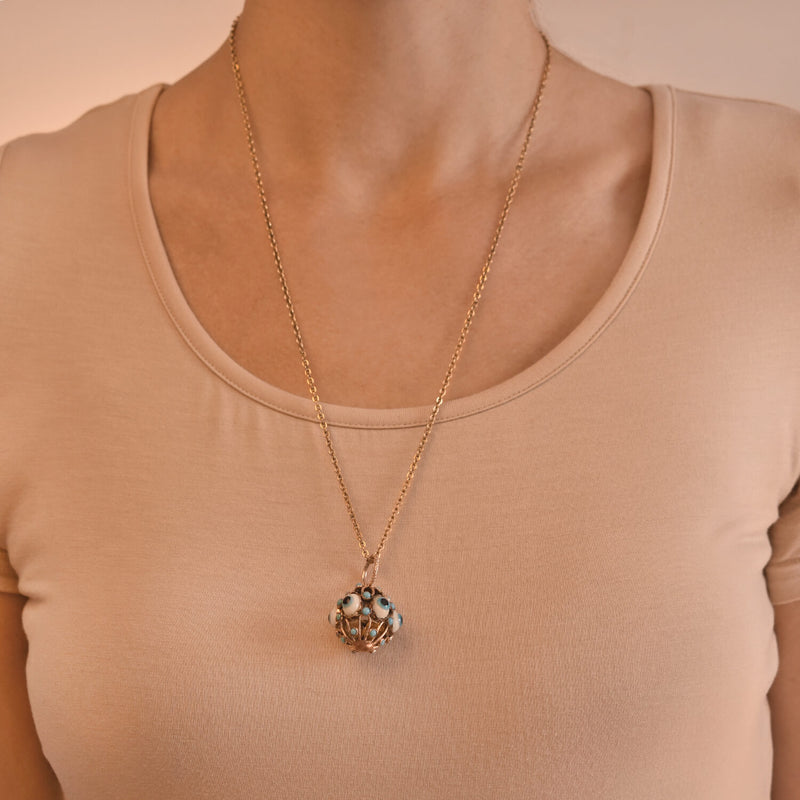 Vintage evil eye pendant on sale