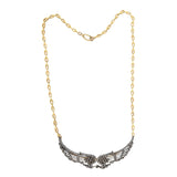 Victorian Large 18kt/Sterling Diamond Wings Pin/Necklace with 14kt Chain