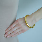 Estate 14kt Gold Over Resin Bangle Bracelet