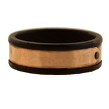 Early Victorian 15kt Gutta-Percha Ring with Buckle Detail