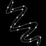 Estate 14kt Gold 4.50ctw 'Diamonds by the Yard' Chain Necklace 31"