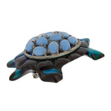 Vintage Large Bakelite & Faux Chalcedony Tortoise Pin