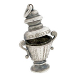Victorian Sterling Silver Memory Urn Pendant