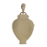 Victorian Large Sterling Mixed Metal Urn Locket