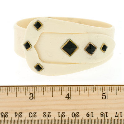 Art Deco Celluloid Buckle Bracelet