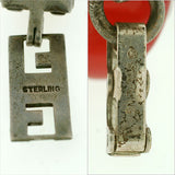 Art Deco Sterling Carnelian & Enamel Bracelet