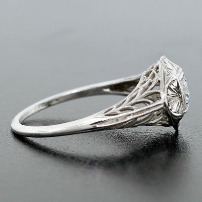 Art Deco 18kt Diamond Engagement Ring .15ct