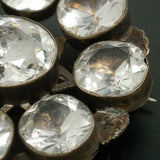Victorian Large Sterling & French Paste Cluster Pin