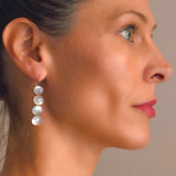 Late Victorian 14kt Moonstone Dangle Earrings