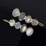 Late Victorian 14kt Moonstone Dangle Earrings