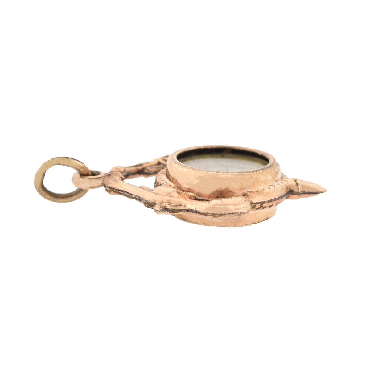 Victorian Double-Sided Compass + Revolver Fob Pendant