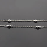 Estate 14kt Gold 4.50ctw 'Diamonds by the Yard' Chain Necklace 31"