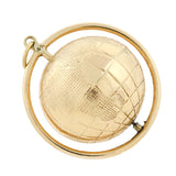 Vintage Large 14kt Spinning Globe Charm/Pendant