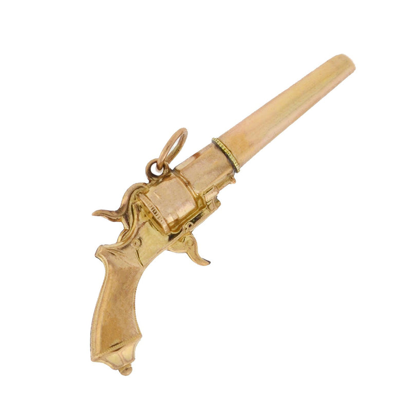 Victorian 9kt Watch Key Pistol Pendant