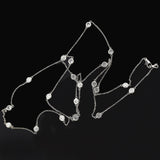 Estate 14kt Gold 4.50ctw 'Diamonds by the Yard' Chain Necklace 31"